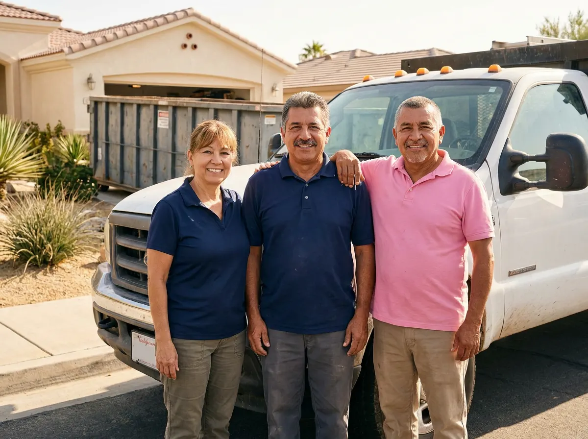 Mother Trucker Dumpster Rentals dumpster rentals service team in Palm Springs, CA